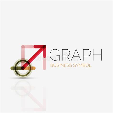 Abstract Logo Idea Linear Chart Or Graph Business Icon Creative