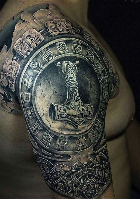 See more ideas about thor hammer tattoo, hammer tattoo, viking tattoos. THOR HAMMER :: MJOLNIR | Tattoos, Viking tattoos, Armor tattoo