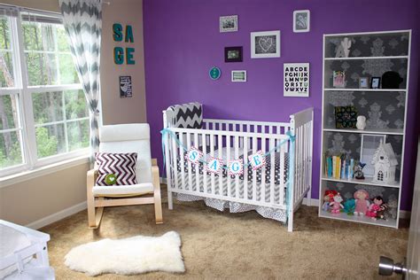 Purple and Chevron: A Modern Girl Nursery - Project Nursery