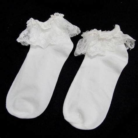 White Lace Ankle Socks Ebay