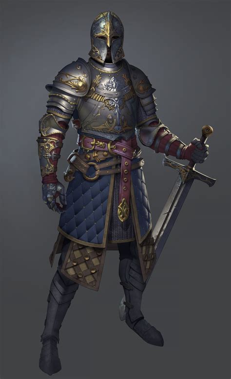 Artstation 513 My Work Yuan Xin Fantasy Armor Knight Armor