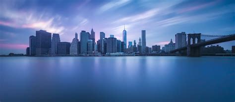 New York City Skyline At Blue Hour By Casey Mccallister 2048x892 Oc
