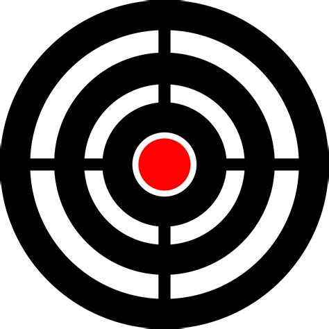 Clipart Zielscheibe Target Aim
