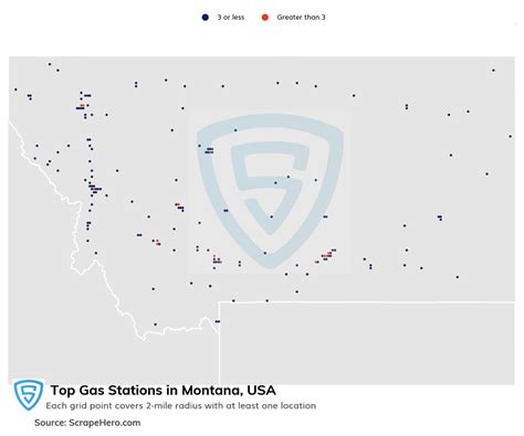 List Of All Top Gas Stations Locations In Montana Usa Scrapehero Data