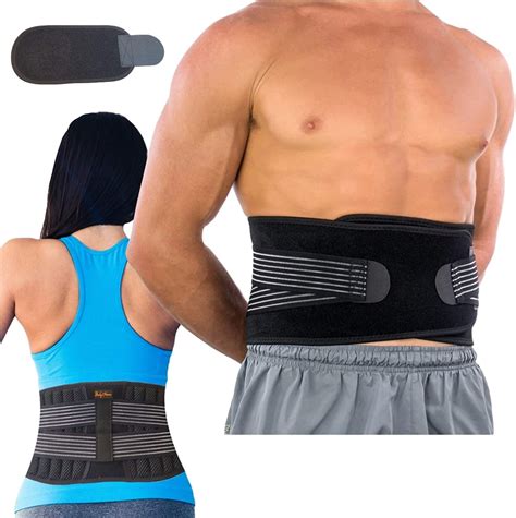 Bodymoves Back Brace Lumbar Support For Men And Women With Dual