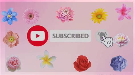 I'm stayed at home mom. PINK SUBSCRIBE BUTTON WITH FLOWERS//LEONIE'S FAVOR - YouTube