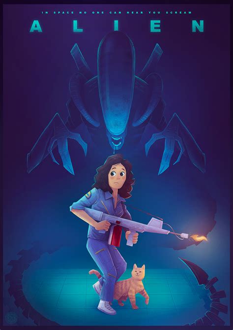 Starring sigourney weaver, tom skerritt, veronica cartwright, harry dean stanton. Alien 1979 Poster on Behance