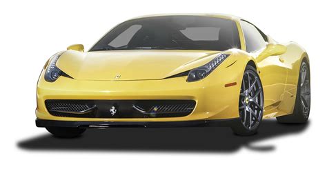 Yellow Ferrari Italia Car Png Image Purepng Free Transparent Cc Png Image Library