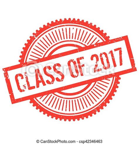Class Of 2017 Stamp Grunge Design With Dust Scratches Effects Can Be