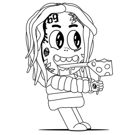High quality tekashi 69 inspired art prints by independent artists and designers from around the world. 6ix9ine Coloring Book for Android - APK Download