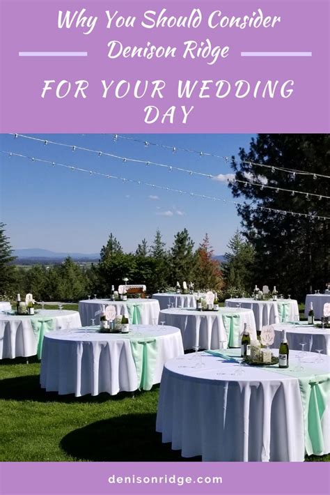 Why You Should Consider Denison Ridge For Your Wedding Day Outdoor