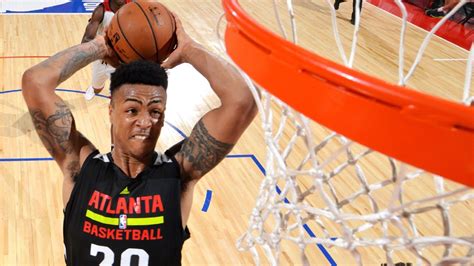 Collins did have an awkward landing. John Collins is ready for Hawks university - NBA summer league