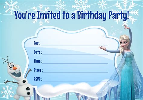 10 Best Frozen Birthday Invitations Editable Printable Pdf For Free At