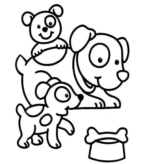 Dibujos de perros para colorear e imprimir gratis