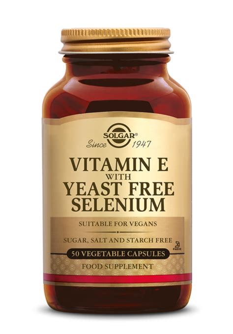 Vitamin E With Selenium Plantaardige Capsules Solgar Vitamins