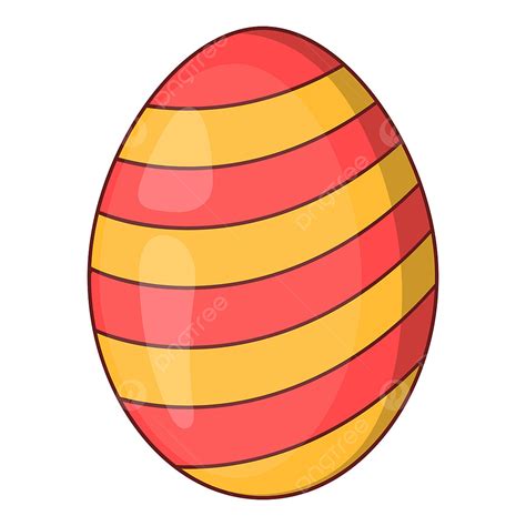 Easter Egg Border Clipart PNG Images Striped Easter Egg Icon Cartoon