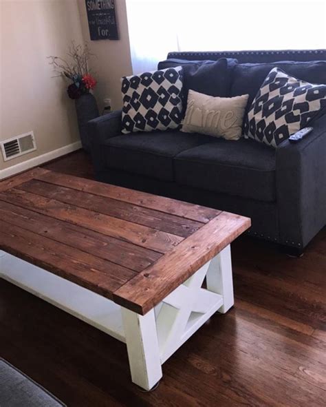 Who doesn't love a great coffee table? Chunky Farmhouse Coffee Table | Coffee table plans, Coffee ...