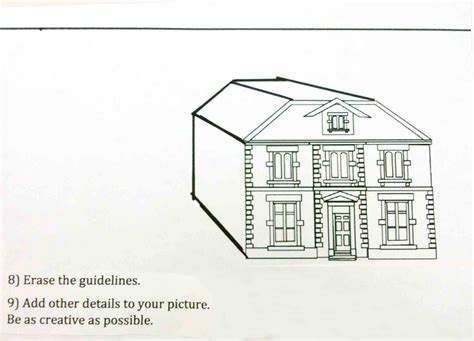 The Helpful Art Teacher Perspective Drawing 101drawing A House And