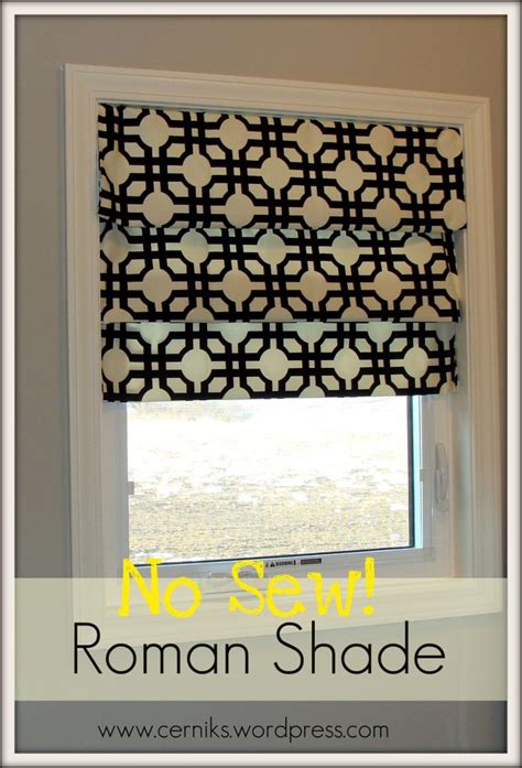 Recycled mini blinds to roman shades. No-Sew Roman Shade | Tutorials | Pinterest