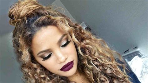 10 Cute Messy Buns For Long Curly Hair Fashion Style