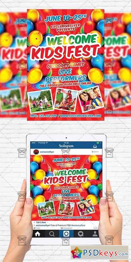 Check spelling or type a new query. Kids Fest - Flyer Template + Instagram Size Flyer » Free ...