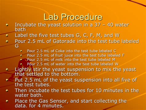 Lab Procedure