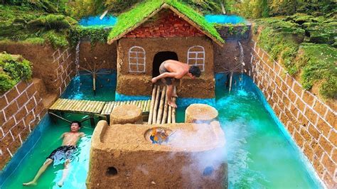 Build Swimming Pool Around The Most Beautiful Underground House With