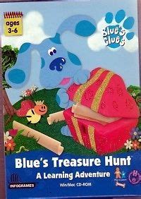 Blues Clues Treasure Hunt PC MAC CD Find Paw Prints Preschoolers On