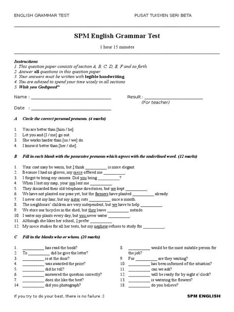Many spm users have created tools for neuroimaging analyses that are based on spm. SPM English Grammar Test | English Grammar | Phrase