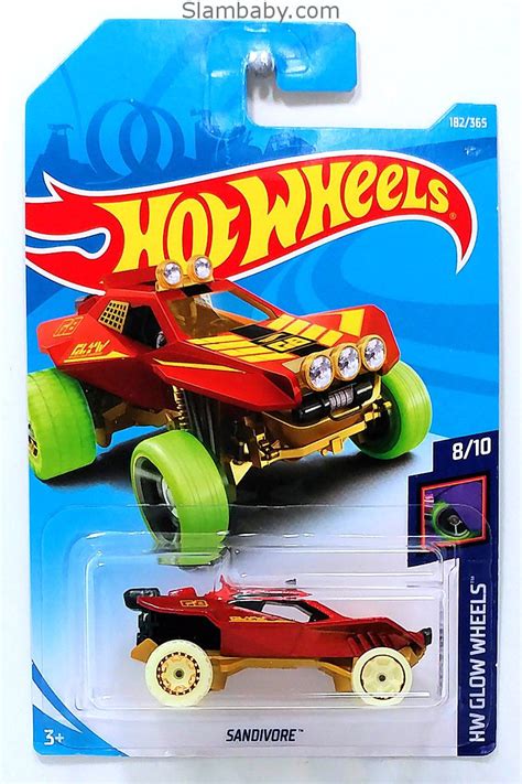 30, 2018, and official mattel hot wheels designers will judge the winners and award cool hw prizes. Hot Wheels - Sandivore Red 2018 HW Glow Wheels #182/365