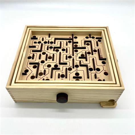 Brio Of Sweden Wood Labyrinth Game Retro Tilting Maze Board Etsy
