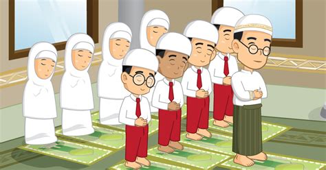 Kumpulan mewarnai gambar sketsakartun anak muslim. SHALAT BERJAMA'AH