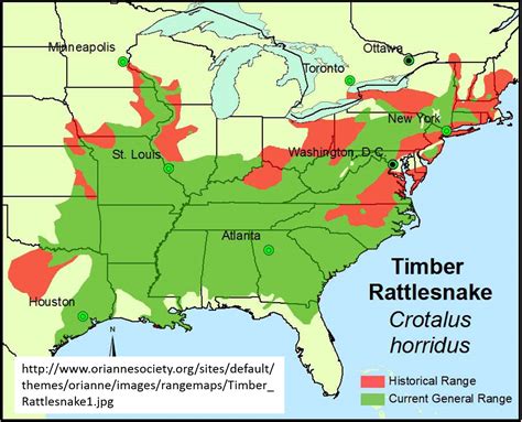 Rattlesnake Population Map