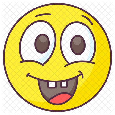 Goofy Emoticon Emoji Icon Download In Colored Outline Style