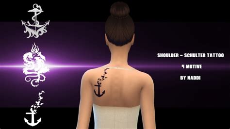 Shoulder Tattoo At Naddi Sims 4 Updates