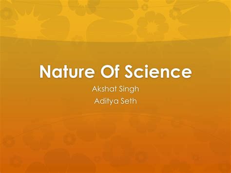 Nature Of Science