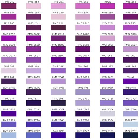 Peacock blue color swatch sample. different shades of purple chart | purple shade (With ...