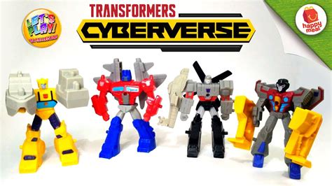 According to what's shown, we will be getting a robot mode and a vehicle mode figure each for our autobot heroes. 2019 Transformers Cyberverse McDonald's Happy Meal ...