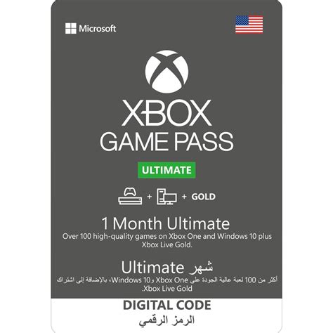 Xbox Game Pass Ultimate 1 Month Usa Account Digital Code Game Store