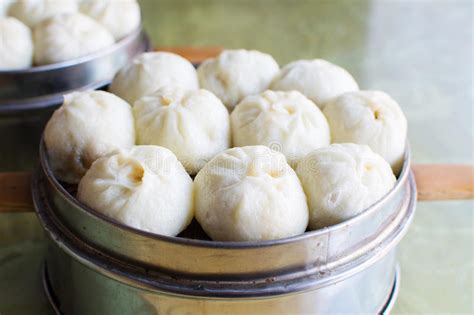 Steamed Chinese Meat Buns Baozi Stock Photo Image Of Filled Basket