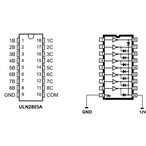 Buy Uln2803a Darlington Transistor Arrays Elementzonline