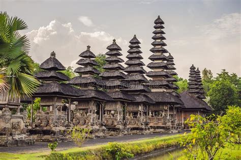 Traditional Balinese Hindu Temple Taman Ayun In Mengwi Bali Indonesia