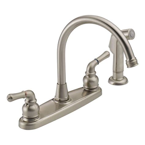 Genuine peerless repair part case quantity of 1 chrome model number: Peerless WAS01XNS 2-Handle Side Sprayer Kitchen Faucet in ...