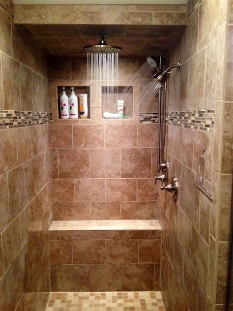 A beautiful shower backed by a lifetime guarantee. We can help with all your #Tile Needs... Walk-in tile ...