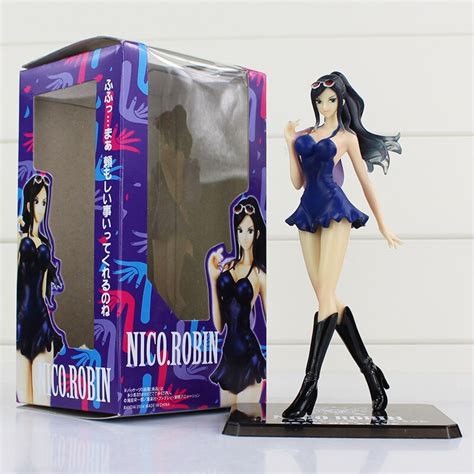 17cm One Piece Nico Robin Figure Toy Robin Beauty With Backpack Anime