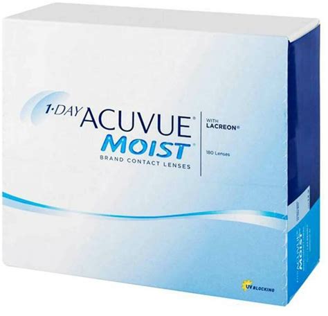 ACUVUE MOIST Daily Clear Contact Lenses 180 Pc
