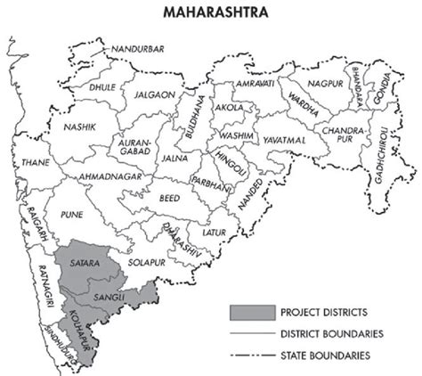Maharashtra Map With District Names