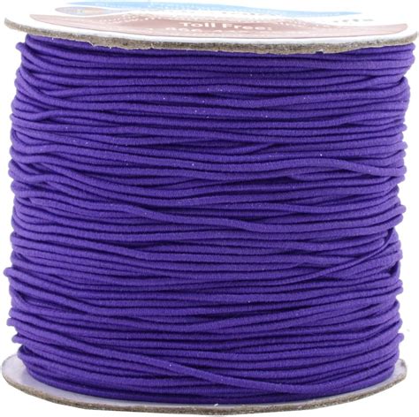 Mandala Crafts 1mm Elastic Cord Stretchy String For