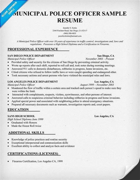 We did not find results for: police officer resume: | Police officer resume, Resume ...