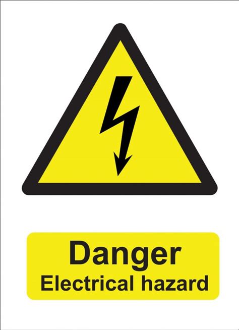 Danger Electrical Hazard Sign Hi Tech Signs And Engraving Ltd